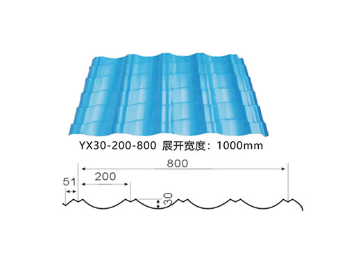 泉州YX30-200-800彩鋼琉璃瓦